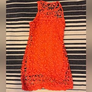 Extra small Hollister, coral dress zipper on the side